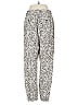ATM 100% Silk Animal Print Silver Silk Pants Size M - photo 2