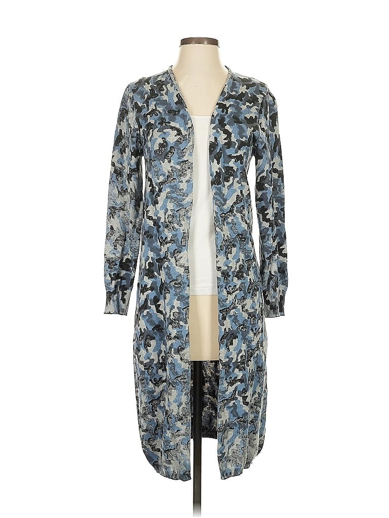 Pre-owned Elan Cardigan Sweater In Blue