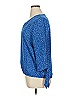 West Kei 100% Polyester Blue 3/4 Sleeve Blouse Size XL - photo 5