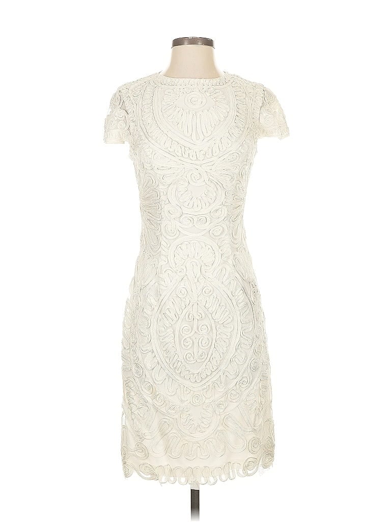 Pre-owned Js Collections Cocktail Dress In White