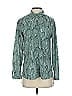 G by Giuliana Rancic Paisley Green Long Sleeve Blouse Size XXS - photo 1