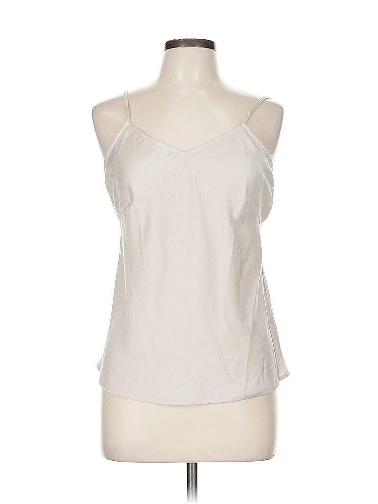 Pre-owned Time And Tru Sleeveless Blouse In White