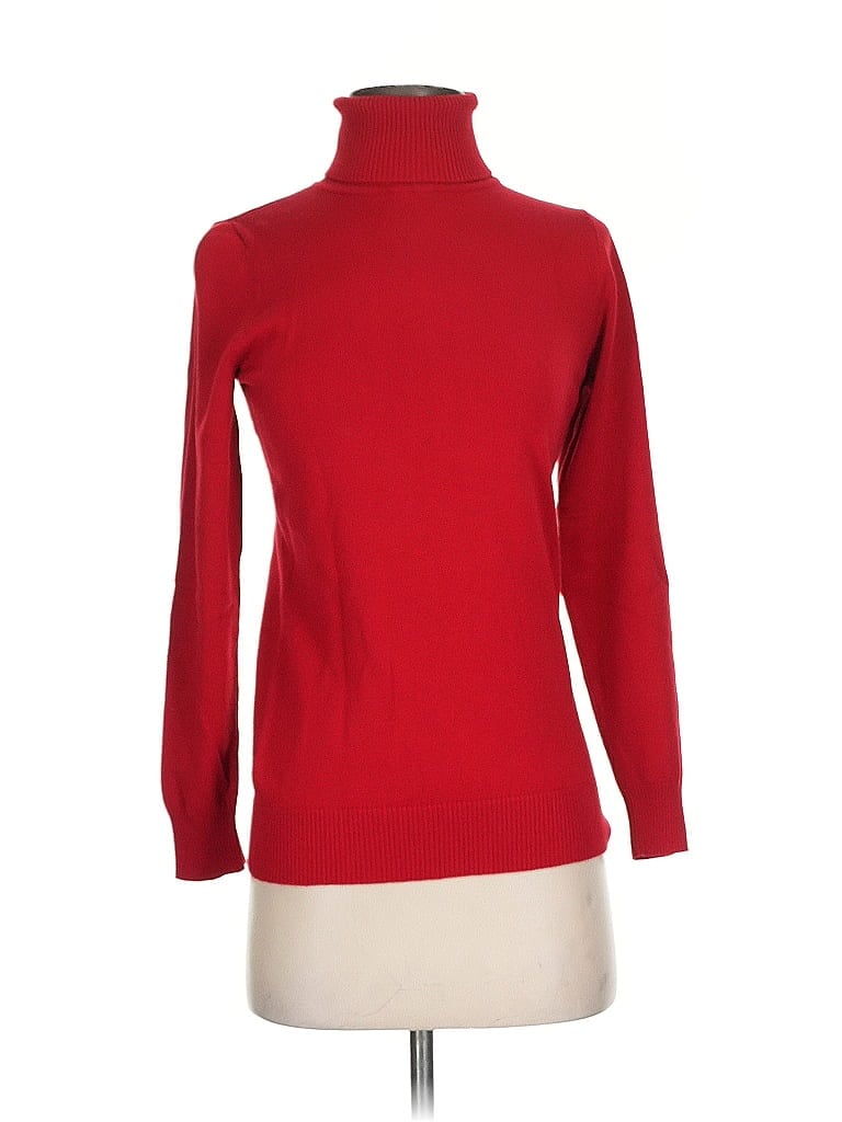 Joseph A. Red Turtleneck Sweater Size S - photo 1