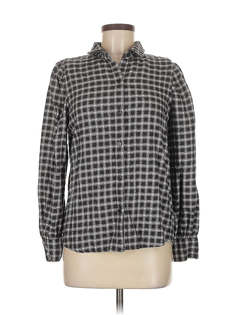 Pre-owned Rails Long Sleeve Button Down Shirt In Gray