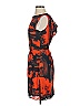 Marc New York Andrew Marc 100% Polyester Graphic Red Orange Cocktail Dress Size 4 - photo 5