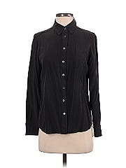 Equipment Long Sleeve Silk Top