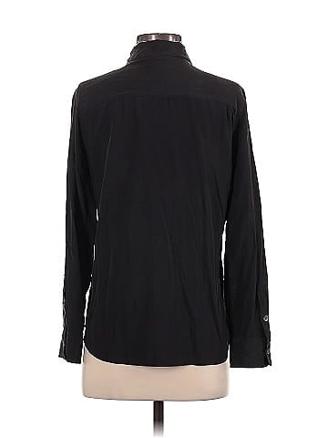 Equipment Long Sleeve Silk Top (view 2)