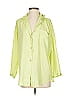 Victoria's Secret 100% Polyester Green Yellow 3/4 Sleeve Blouse Size XS - photo 1