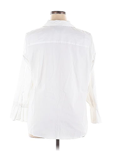 Foxcroft 3/4 Sleeve Button-Down Shirt (view 2)