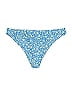 Unbranded Floral Blue Swimsuit Bottoms Size M - photo 1