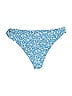 Unbranded Floral Blue Swimsuit Bottoms Size M - photo 2