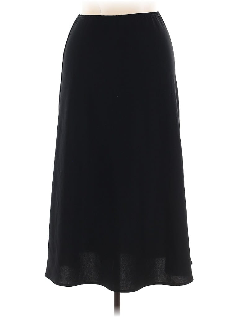 R&M Richards 100% Polyester Solid Black Formal Skirt Size 14 - photo 1