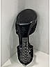 Chanel Gray Black Coarse Glitter CC Platform Heels Size EU 38 - photo 9