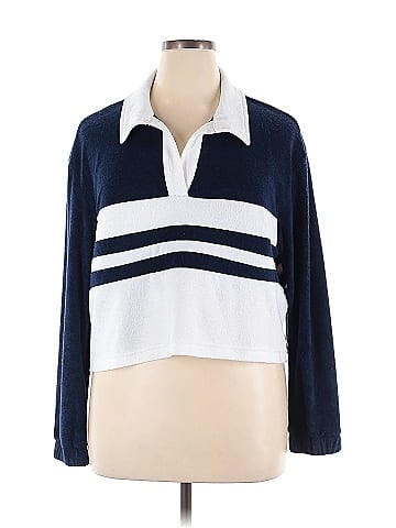 7 For All Mankind Long Sleeve Polo (view 1)