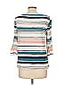 Ann Taylor LOFT Outlet Stripes Ivory 3/4 Sleeve T-Shirt Size L - photo 2
