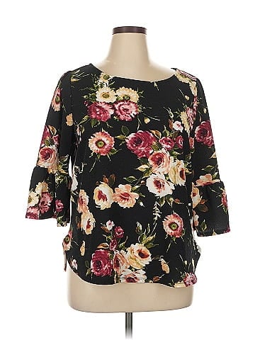Green Envelope 3/4 Sleeve Blouse (view 1)