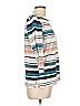 Ann Taylor LOFT Outlet Stripes Ivory 3/4 Sleeve T-Shirt Size L - photo 4