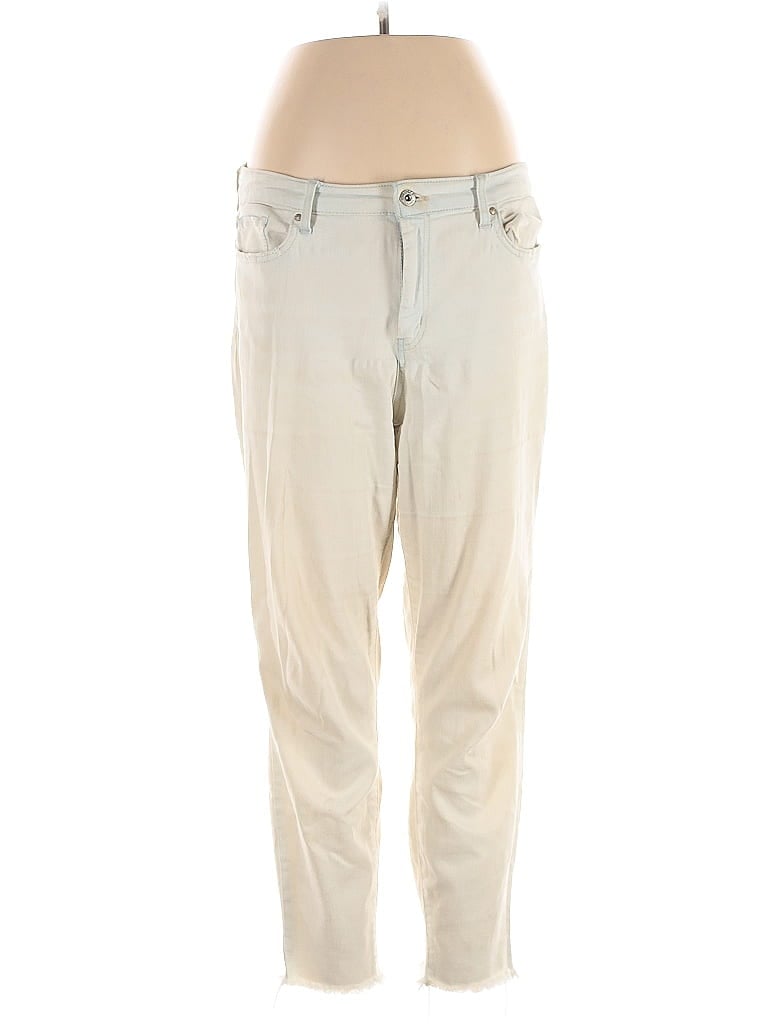 Pre-owned Jessica Simpson Casual Pants In White