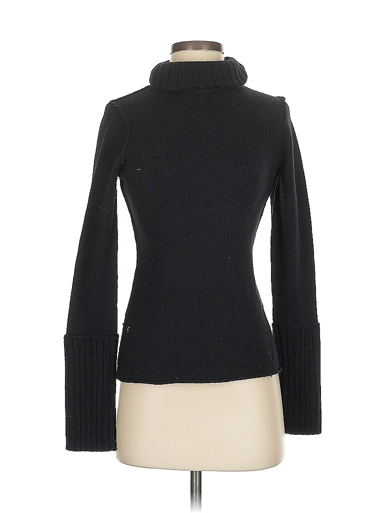 Pre-owned Banana Republic Wool Pullover Sweater In Black