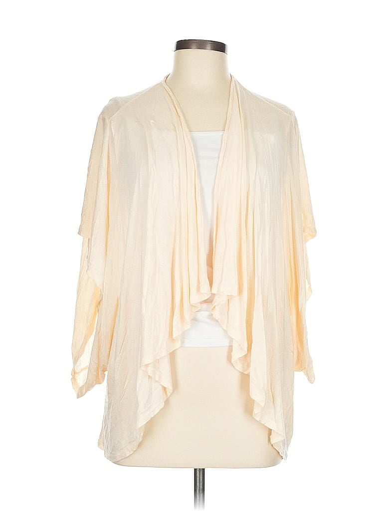 Pre-owned Ella Moss Cardigan Sweater In White