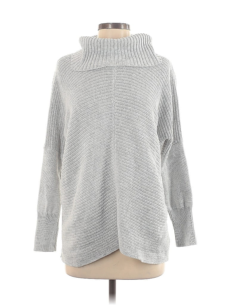 Pre-owned Rachel Zoe Turtleneck Sweater In Gray