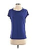 Kasper Blue Short Sleeve Top Size S - photo 1