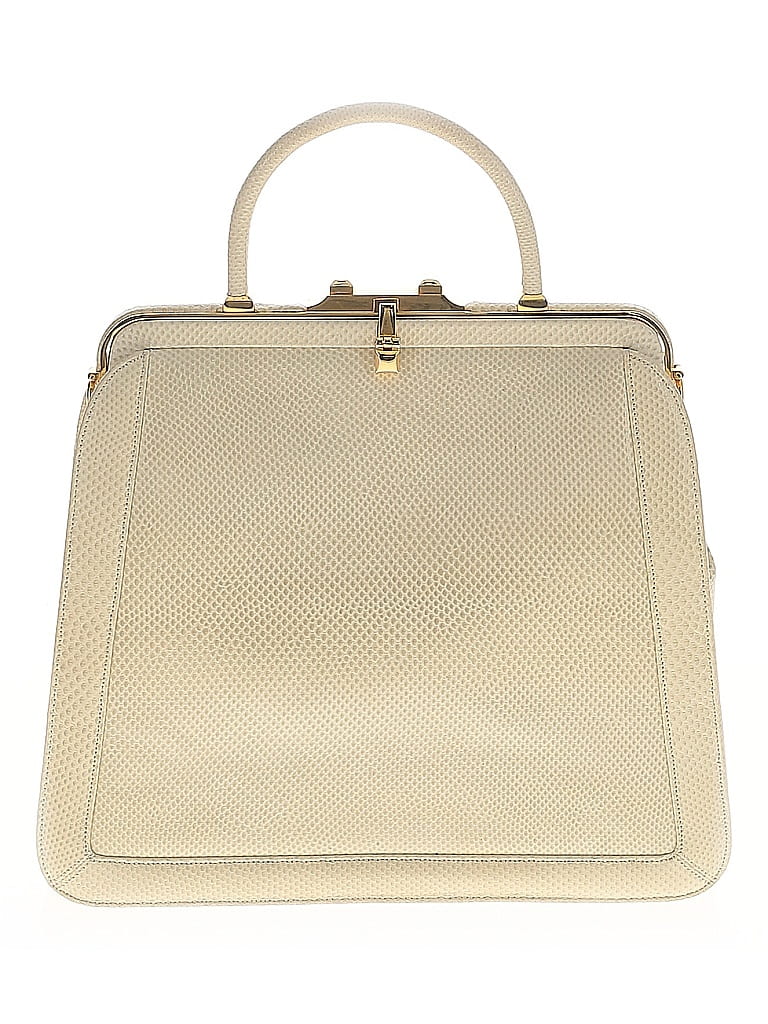 Judith Leiber 100% Leather Ivory Leather Satchel One size - photo 1