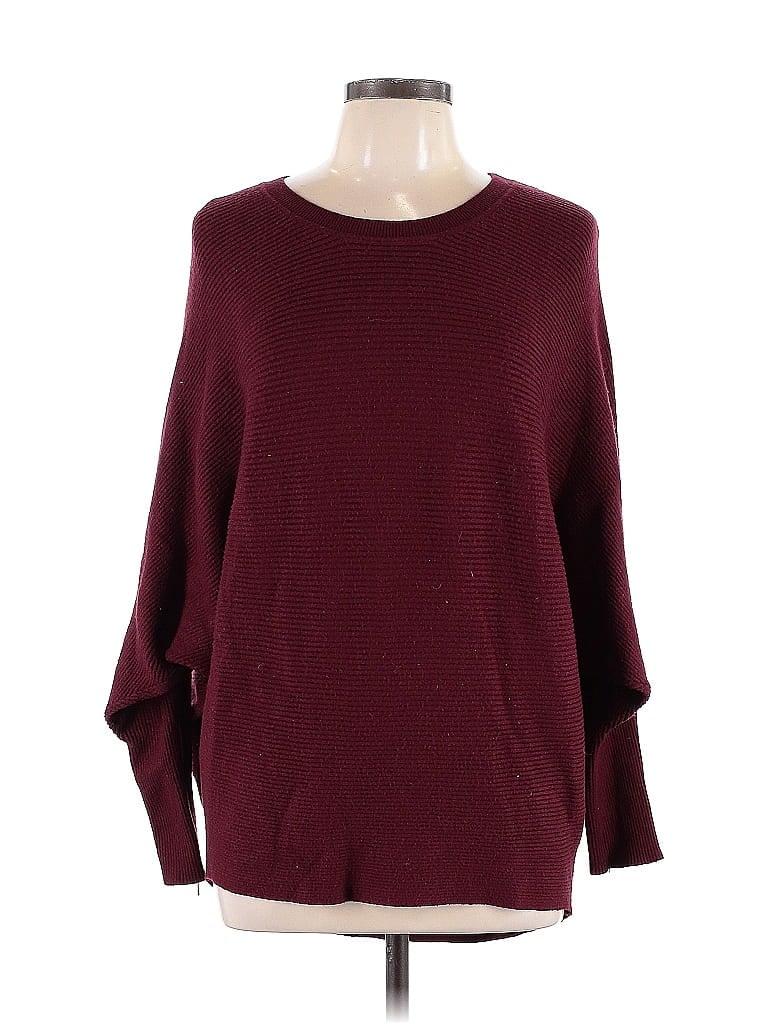 Carmen Carmen Marc Valvo Burgundy Pullover Sweater Size L - photo 1