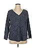 Terra & Sky Gray Long Sleeve Blouse Size 1X - photo 1