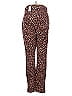 Ann Taylor Animal Print Brown Casual Pants Size 6 - photo 2