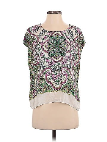 Maeve Short Sleeve Silk Top (view 1)