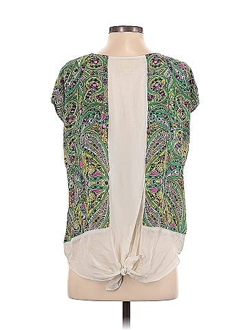 Maeve Short Sleeve Silk Top (view 2)