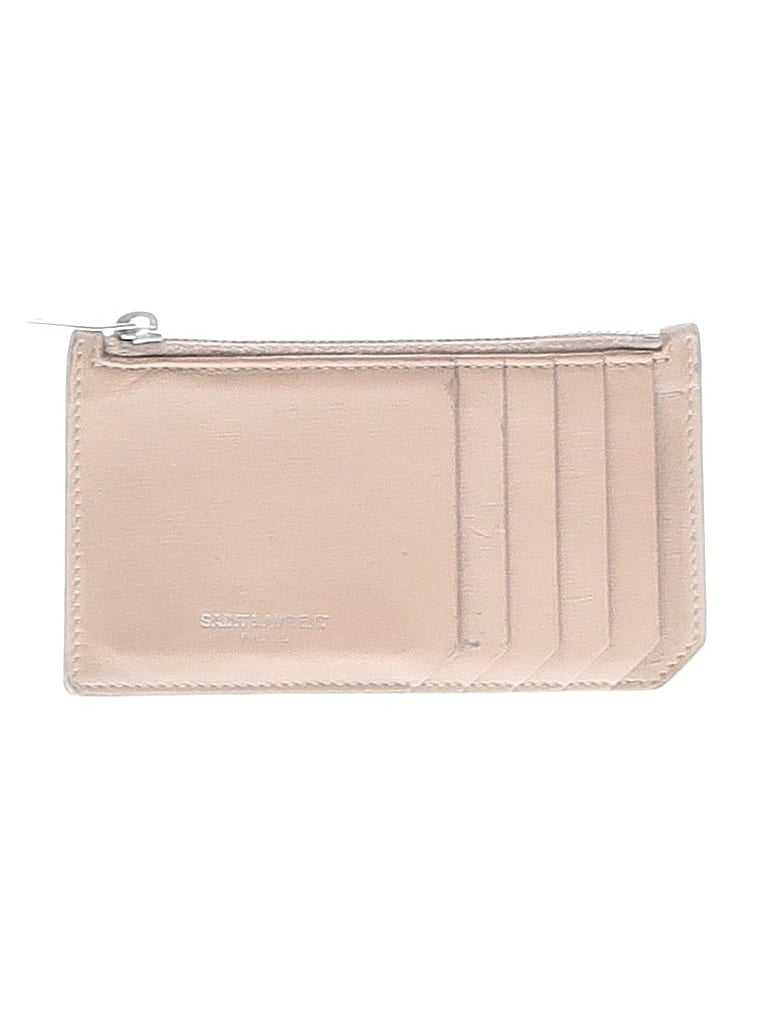 Saint Laurent 100% Leather Pink Tan Leather Card Holder One size - photo 1