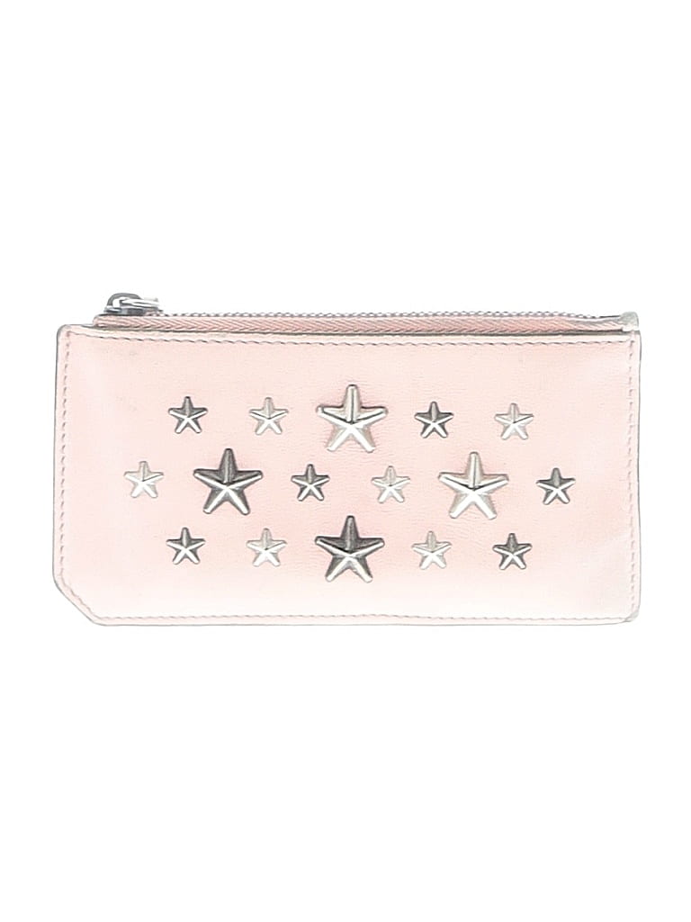 Jimmy Choo 100% Leather Stars Pink Leather Card Holder One size - photo 1