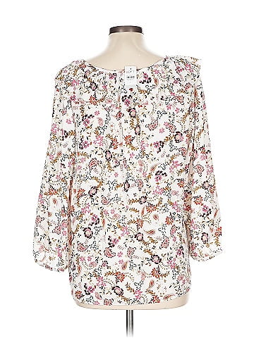 Ann Taylor LOFT 3/4 Sleeve Blouse (view 2)