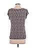 Ann Taylor LOFT Outlet Houndstooth Black Short Sleeve T-Shirt Size S - photo 2