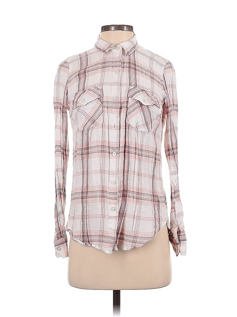 Pre-owned Jessica Simpson Long Sleeve Button Down Shirt In Pink