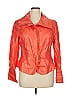 Lafayette 148 New York 100% Linen Orange Jacket Size 14 - photo 1