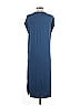 Zara W&B Collection Solid Blue Casual Dress Size S - photo 2