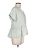Blu Pepper Green Short Sleeve Blouse Size M - photo 4