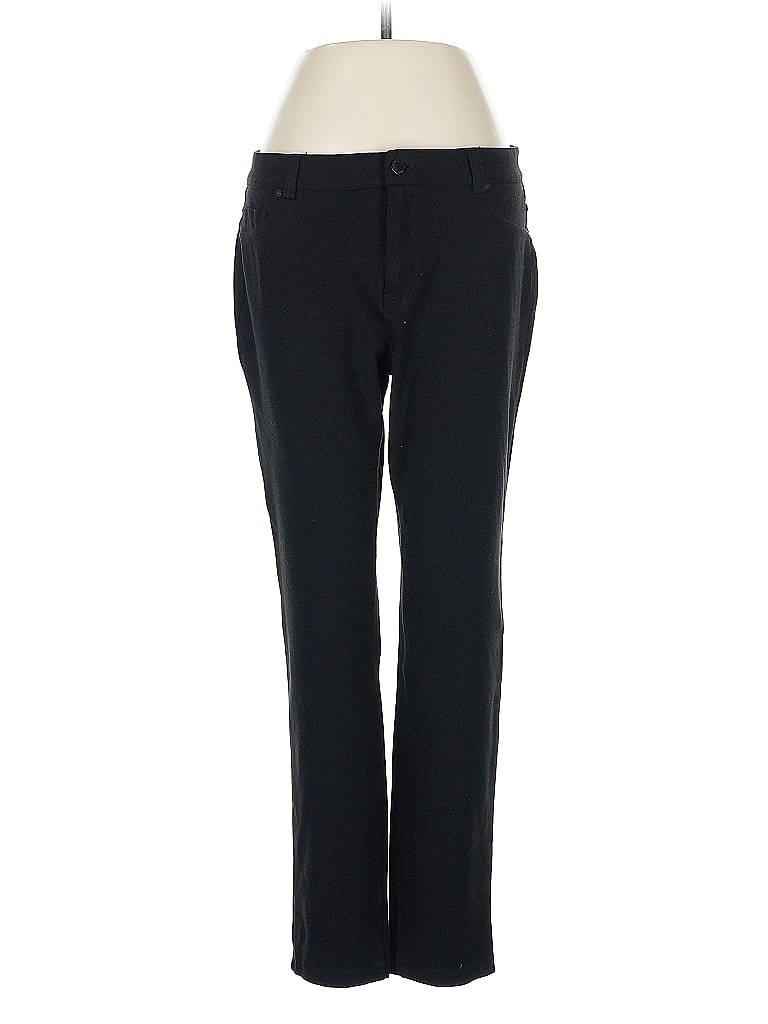 DKNY Jeans Solid Black Dress Pants Size M - photo 1