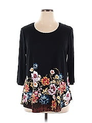 Jm Collection 3/4 Sleeve Top