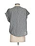Gap Body Checkered-gingham Gray Short Sleeve Blouse Size S - photo 2