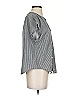 Gap Body Checkered-gingham Gray Short Sleeve Blouse Size S - photo 4