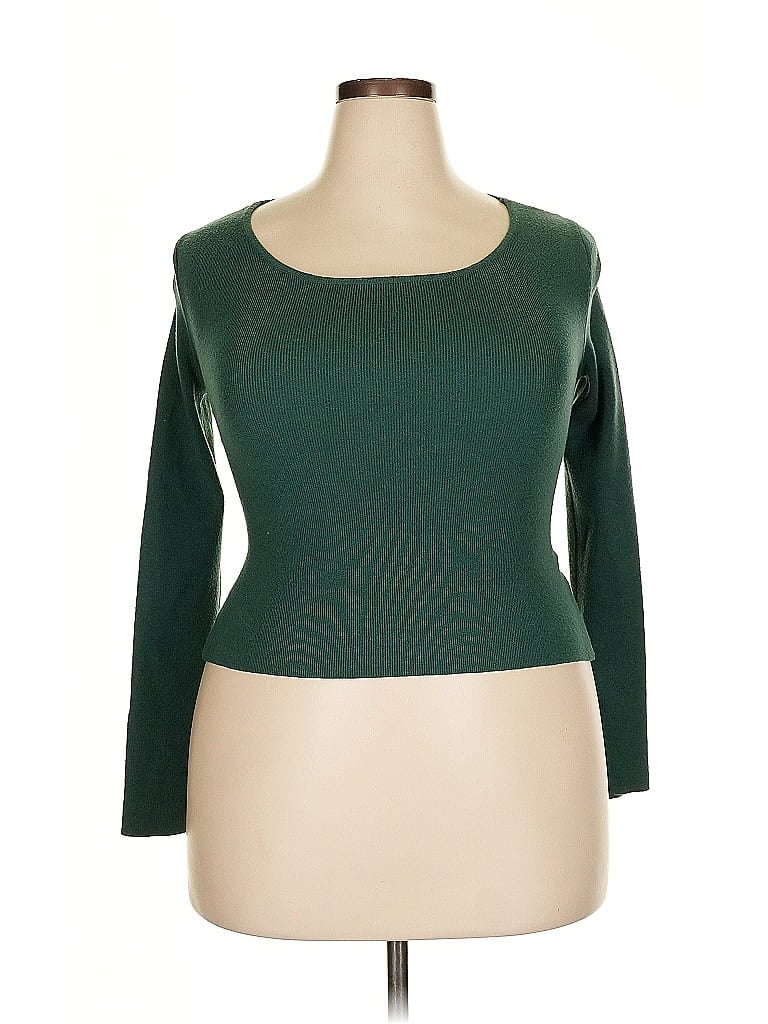 Pre-owned Double Zero Cardigan Sweater In Green