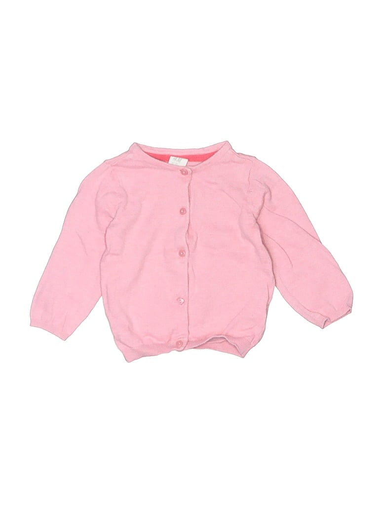 Pre-owned H&m Babies' Cardigan Sweater In Pink