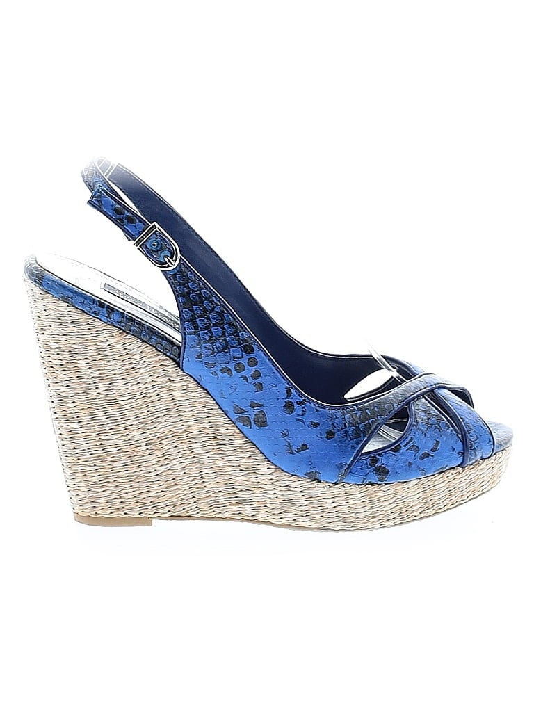 Pre-owned White House Black Market Wedges In Blue