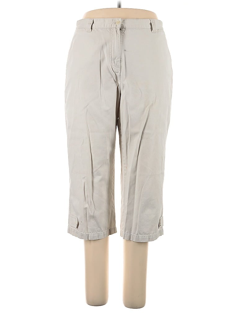 Pre-owned Christopher & Banks Khaki Pant In Gray