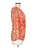Hale Bob Orange Long Sleeve Blouse Size L - photo 4