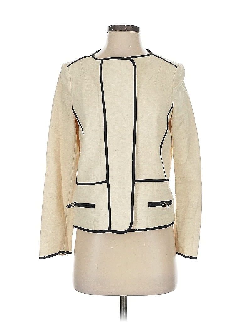 Pre-owned Zara Basic Jacket In White